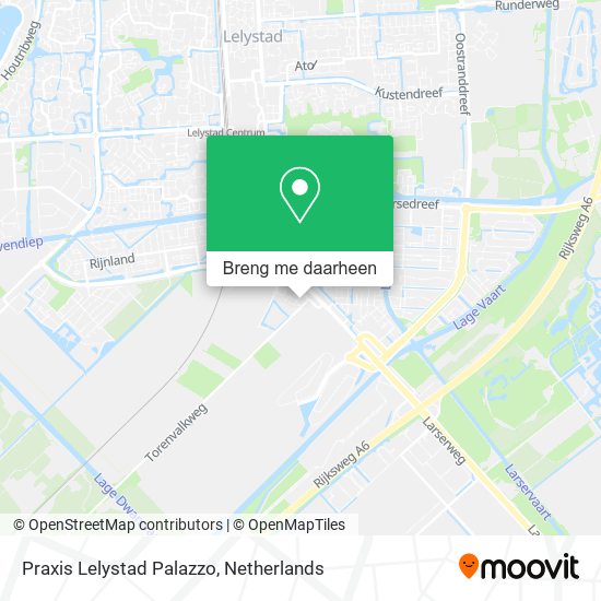 Praxis Lelystad Palazzo kaart