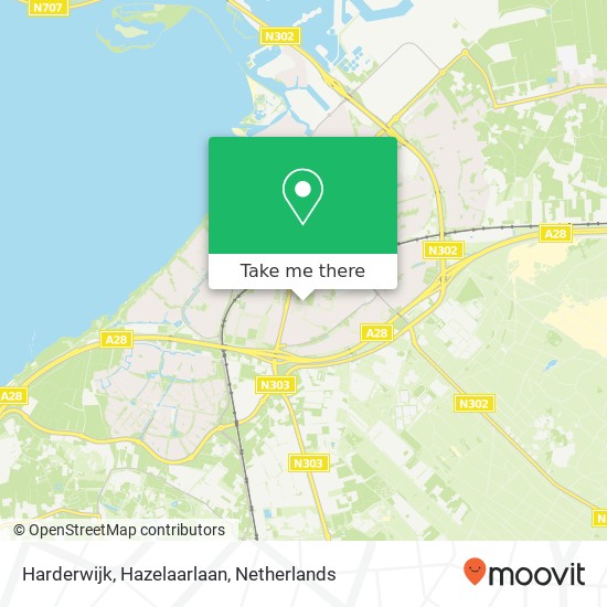 Harderwijk, Hazelaarlaan kaart
