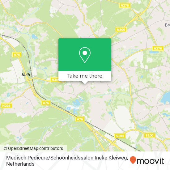 Medisch Pedicure / Schoonheidssalon Ineke Kleiweg, Hoofdstraat 216 kaart