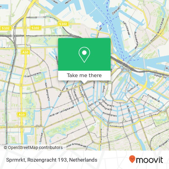 Sprmrkt, Rozengracht 193 kaart