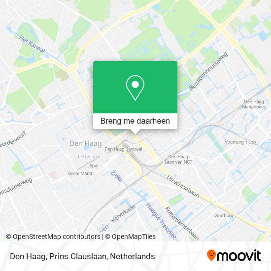 Den Haag, Prins Clauslaan kaart