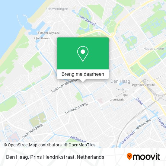 Den Haag, Prins Hendrikstraat kaart