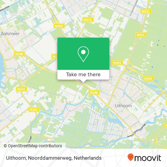 Uithoorn, Noorddammerweg kaart