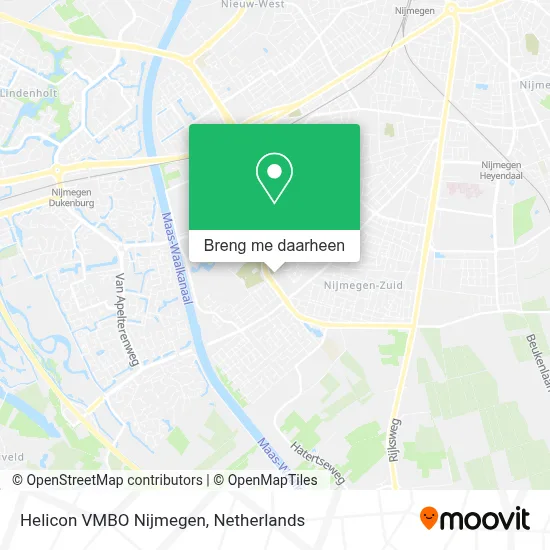 Helicon VMBO Nijmegen kaart