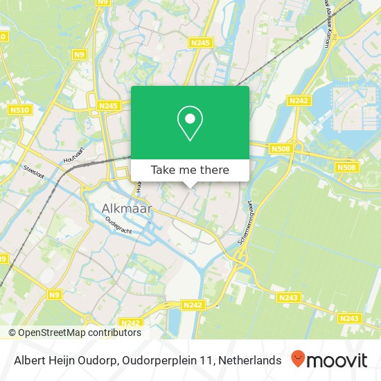 Albert Heijn Oudorp, Oudorperplein 11 kaart