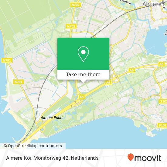 Almere Koi, Monitorweg 42 kaart