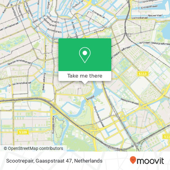 Scootrepair, Gaaspstraat 47 kaart