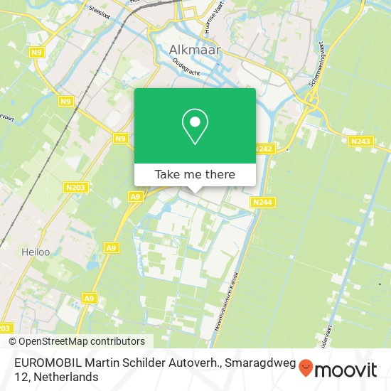 EUROMOBIL Martin Schilder Autoverh., Smaragdweg 12 kaart