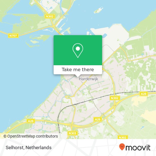 Selhorst, 3841 XP Harderwijk kaart