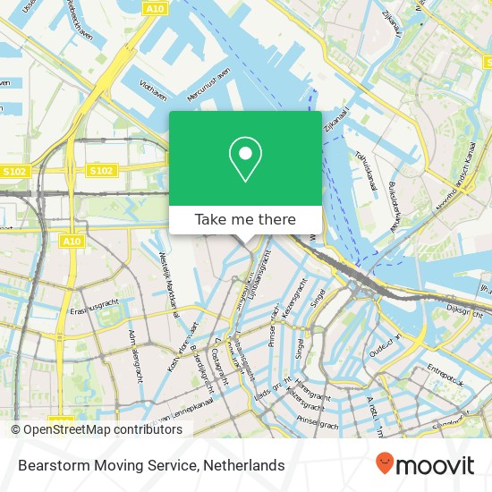 Bearstorm Moving Service, De Wittenstraat 104-3 kaart