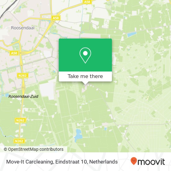 Move-It Carcleaning, Eindstraat 10 kaart