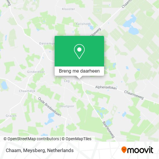 Chaam, Meysberg kaart