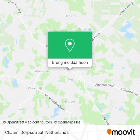 Chaam, Dorpsstraat kaart