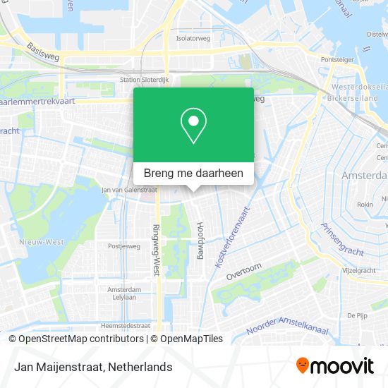 Jan Maijenstraat kaart