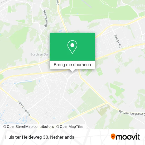 Huis ter Heideweg 30 kaart