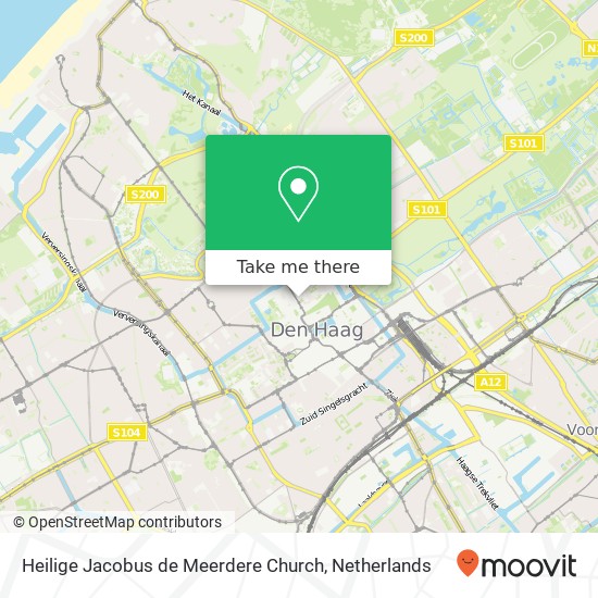 Heilige Jacobus de Meerdere Church, Parkstraat 65A kaart