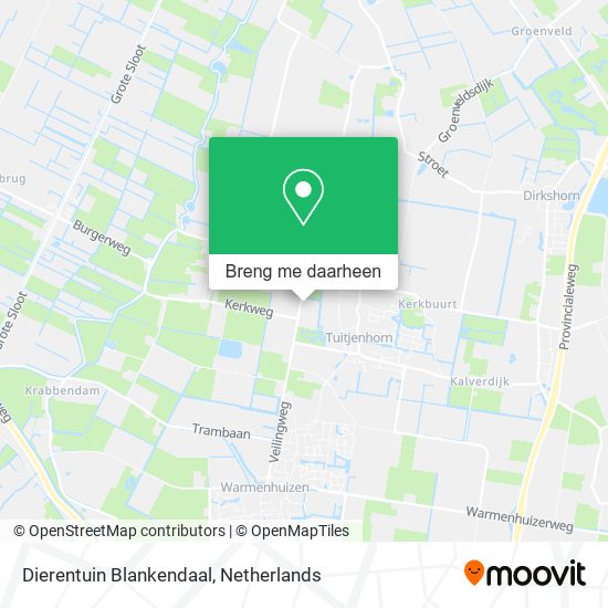 Dierentuin Blankendaal kaart