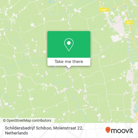 Schildersbedrijf Schiboo, Molenstraat 22 kaart