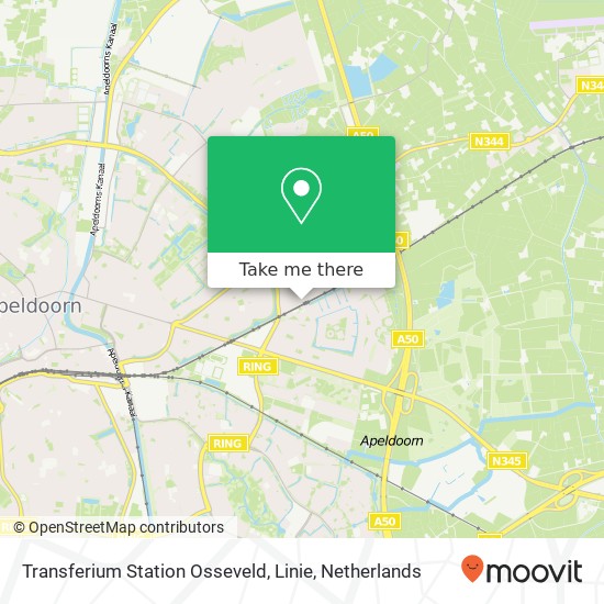 Transferium Station Osseveld, Linie kaart