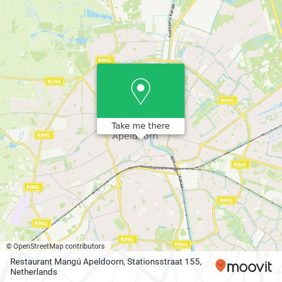 Restaurant Mangú Apeldoorn, Stationsstraat 155 kaart