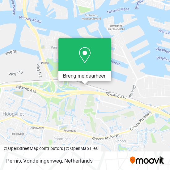 Pernis, Vondelingenweg kaart