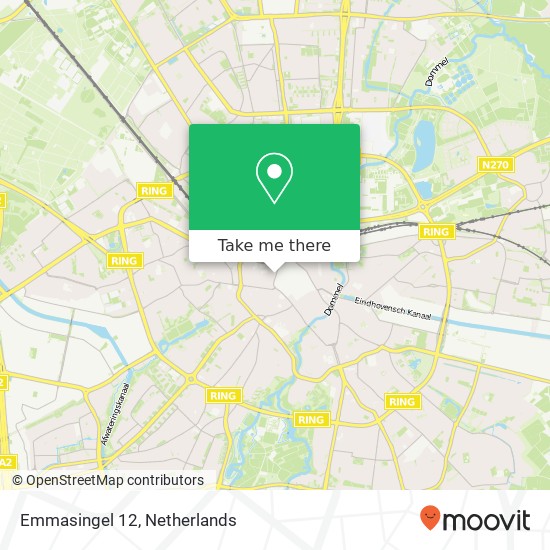 Emmasingel 12, 5611 AZ Eindhoven kaart