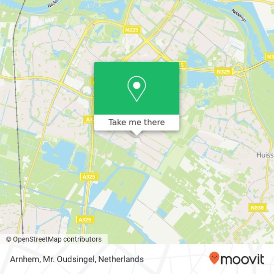 Arnhem, Mr. Oudsingel kaart