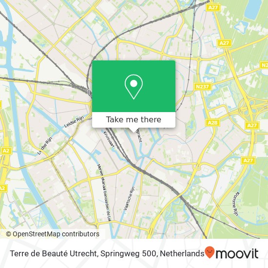 Terre de Beauté Utrecht, Springweg 500 kaart