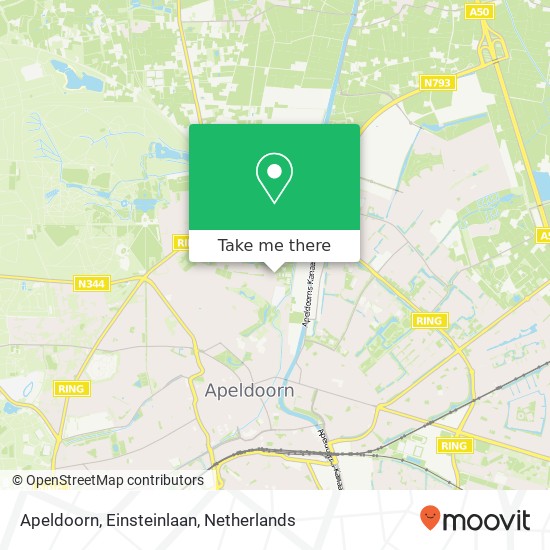 Apeldoorn, Einsteinlaan kaart