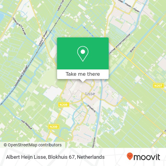 Albert Heijn Lisse, Blokhuis 67 kaart