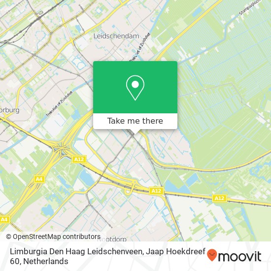 Limburgia Den Haag Leidschenveen, Jaap Hoekdreef 60 kaart