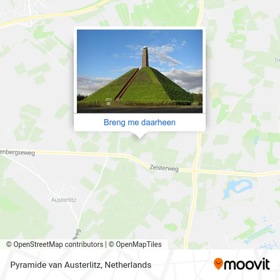 Pyramide van Austerlitz kaart