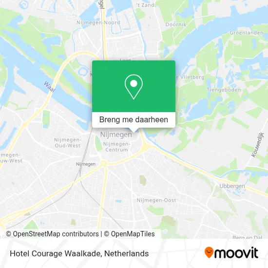 Hotel Courage Waalkade kaart