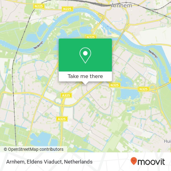 Arnhem, Eldens Viaduct kaart