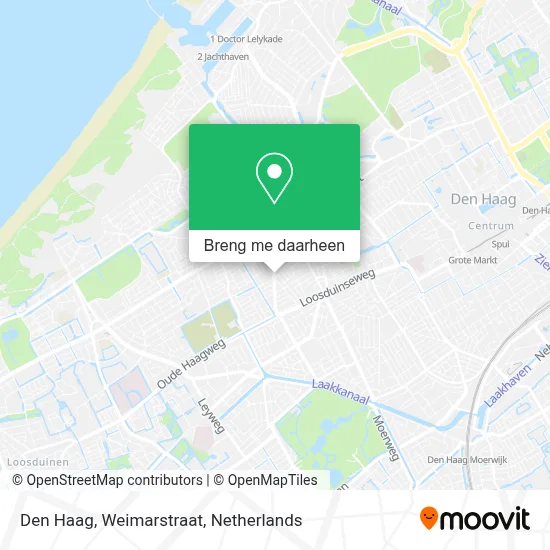 Den Haag, Weimarstraat kaart