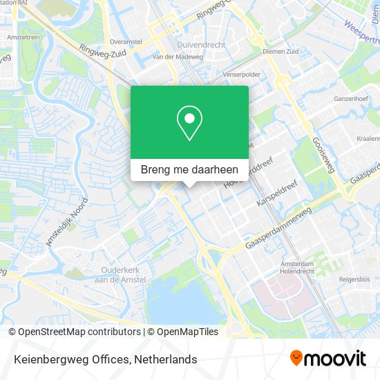 Keienbergweg Offices kaart