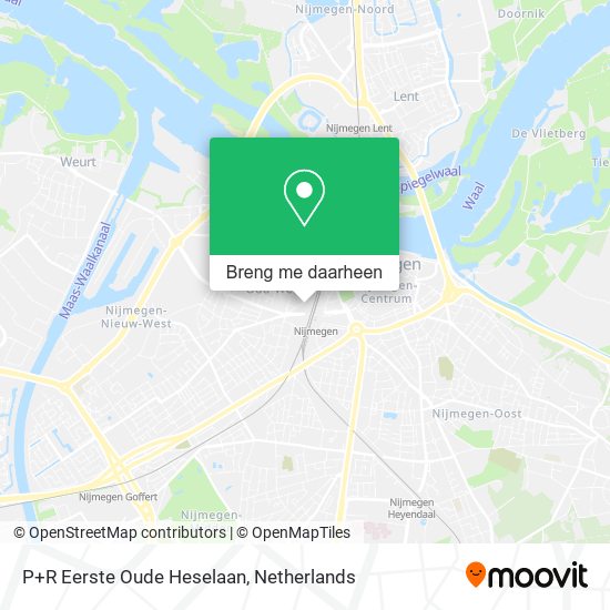 P+R Eerste Oude Heselaan kaart