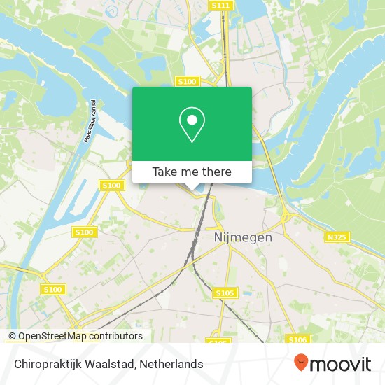 Chiropraktijk Waalstad, Nina Simonestraat 86 kaart