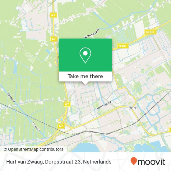 Hart van Zwaag, Dorpsstraat 23 kaart