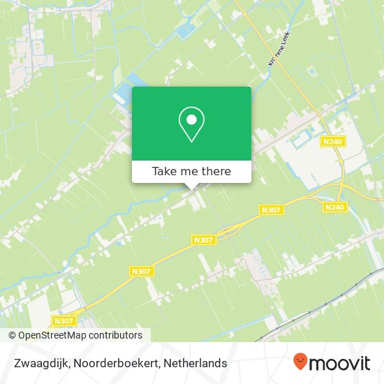 Zwaagdijk, Noorderboekert kaart