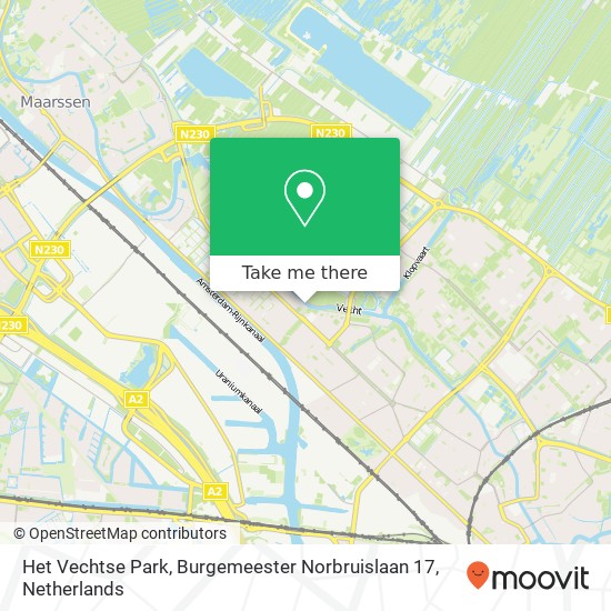 Het Vechtse Park, Burgemeester Norbruislaan 17 kaart