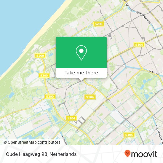 Oude Haagweg 98, 2552 ET Den Haag kaart