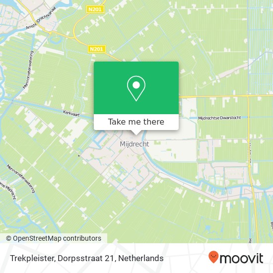 Trekpleister, Dorpsstraat 21 kaart