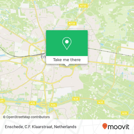 Enschede, C.F. Klaarstraat kaart