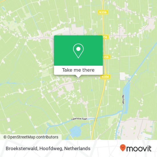 Broeksterwald, Hoofdweg kaart