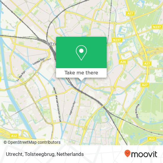 Utrecht, Tolsteegbrug kaart