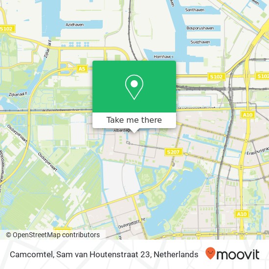 Camcomtel, Sam van Houtenstraat 23 kaart