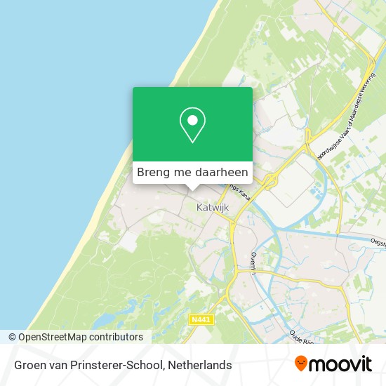 Groen van Prinsterer-School kaart