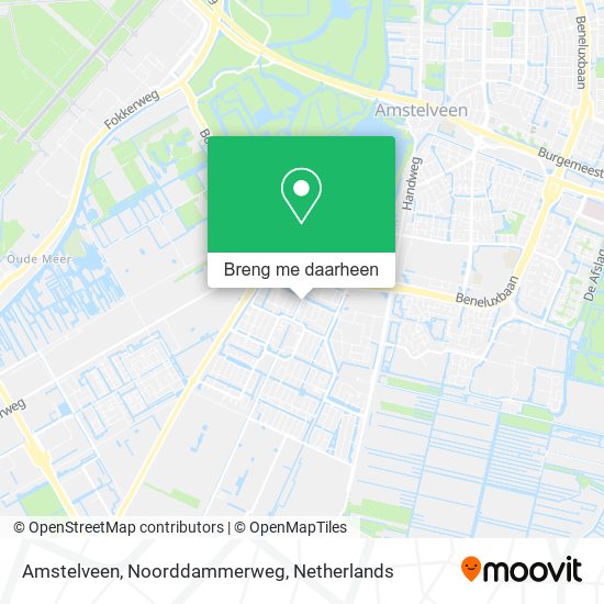 Amstelveen, Noorddammerweg kaart