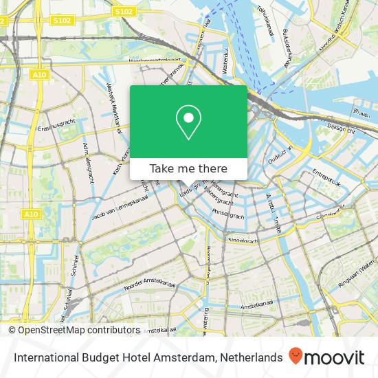 International Budget Hotel Amsterdam kaart